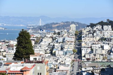 SAN FRANCISCO, CA - 22 Ekim 2018 'de görülen San Francisco, Kaliforniya manzarası.
