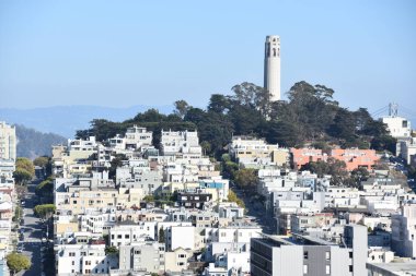 SAN FRANCISCO, CA - 22 Ekim 2018 'de görülen San Francisco, Kaliforniya manzarası.