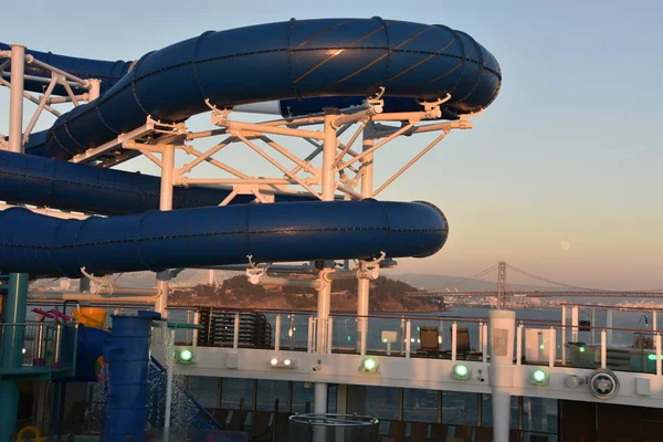 San Francisco California Oct Pool Deck Norwegian Bliss Cruise Ship — Stock Photo, Image