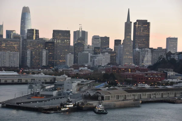 San Francisco California Oct Vista Navio Cruzeiro Norwegian Bliss Navegando — Fotografia de Stock