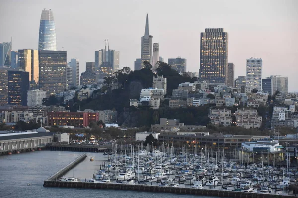 San Francisco Kalifornien Okt Utsikt Från Norwegian Bliss Kryssningsfartyg Segling — Stockfoto