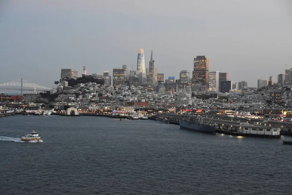 San Francisco Kalifornien Okt Utsikt Från Norwegian Bliss Kryssningsfartyg Segling — Stockfoto