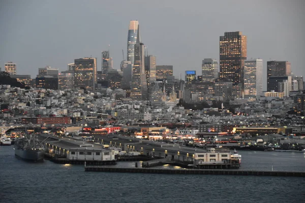 San Francisco Kalifornien Okt Utsikt Från Norwegian Bliss Kryssningsfartyg Segling — Stockfoto