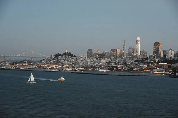 San Francisco California Oct Vista Navio Cruzeiro Norwegian Bliss Navegando — Fotografia de Stock