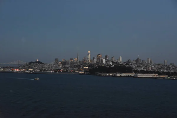 San Francisco Kalifornien Okt Utsikt Från Norwegian Bliss Kryssningsfartyg Segling — Stockfoto