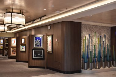 OCT 23: 23 Ekim 2018 'de görüldüğü üzere Norveç Bliss yolcu gemisiyle Kaliforniya kıyılarında seyrediyor. 21 Nisan 2018 'de hizmete girdi..