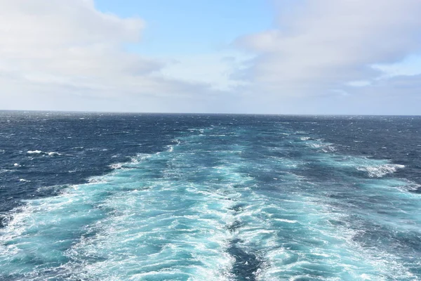 Pohled Tichého Oceánu Výletní Lodi — Stock fotografie