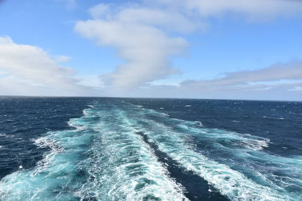 Вид Тихий Океан Круизного Судна — стоковое фото