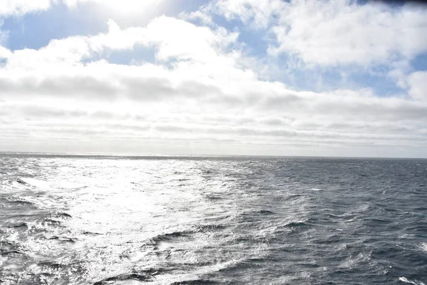 Vista Oceano Pacífico Partir Navio Cruzeiro — Fotografia de Stock