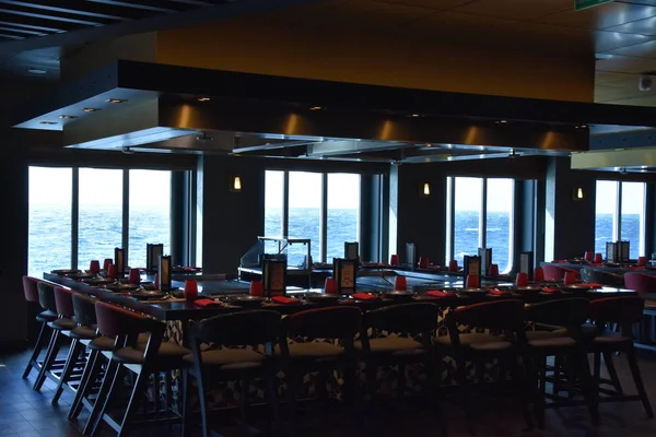 Long Beach Oct Teppanyaki Restaurant Norwegian Bliss Cruise Ship Cruising — Φωτογραφία Αρχείου