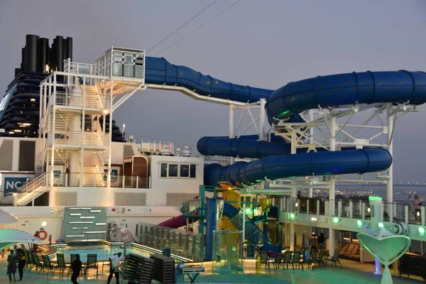 San Diego Oct Pool Deck Norwegian Bliss Cruiseschip Aangemeerd San — Stockfoto