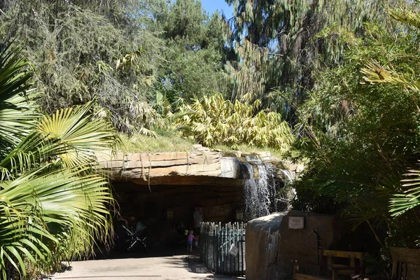 SAN DIEGO, CALIFORNIA - 24 Ekim 2018 'de görüldüğü gibi, Escondido, Kaliforniya' daki San Diego Hayvanat Bahçesi Safari Parkı. San Diego 'nun en büyük turistik merkezlerinden biridir..