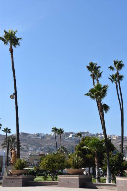 ENSENADA, MEXICO - 25 Ekim 2018 'de görüldüğü üzere, Baja Mexico' nun kıyı şehri Ensenada.