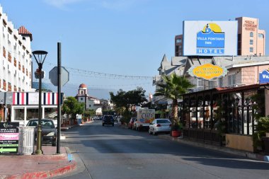 ENSENADA, MEXICO - 25 Ekim 2018 'de görüldüğü üzere, Baja Mexico' nun kıyı şehri Ensenada.
