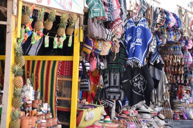 Ensenada, Baja California 'daki La Bufadora pazarı, 25 Ekim 2018' de görüldüğü gibi..