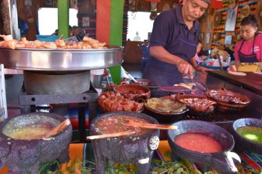 Ensenada, Baja California 'daki La Bufadora pazarı, 25 Ekim 2018' de görüldüğü gibi..