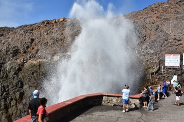 Ensenada, Meksika - Ekim 25: Ensenada, Meksika, 25 Ekim 2018 üzerinde görüldüğü gibi Bufadora 