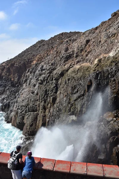 Ensenada México Oct Bufadora Blowhole Ensenada México Como Visto Outubro — Fotografia de Stock