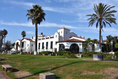 Ensenada, Meksika - Ekim 25: Riviera Kültür Merkezi, otel-Casino Playa Ensenada 25 Ekim 2018 üzerinde görüldüğü gibi adıyla Ensenada. 1930'larda yasağı sırasında Kuzey Amerikalılar tarafından ziyaret edildi.