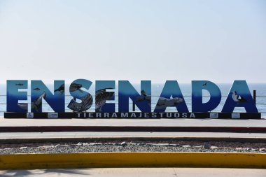 Ensenada, Meksika - Eki 25: Meksika Malecon Ensenada İşareti, 25 Ekim 2018 tarihinde görüldüğü gibi.