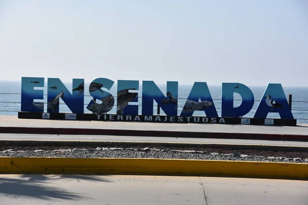 Ensenada México Octubre Ensenada Firma Malecón México Como Vio Octubre —  Fotos de Stock