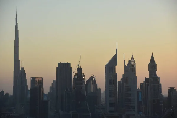 Dubai Emirati Arabi Uniti Dec Vista Dei Grattacieli Sulla Sheikh — Foto Stock