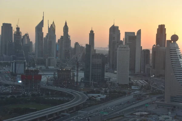 Дубай Оаэ Dec View Skyscrapers Sheikh Zayed Road Observation Deck — стоковое фото