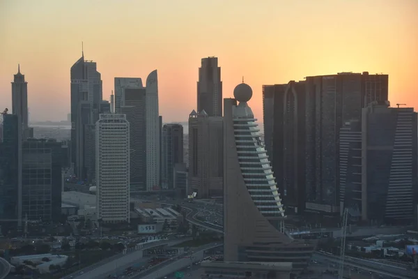 Dubai Uae Dec View Skyscrapers Sheikh Zayed Road Observation Deck — Stock Photo, Image