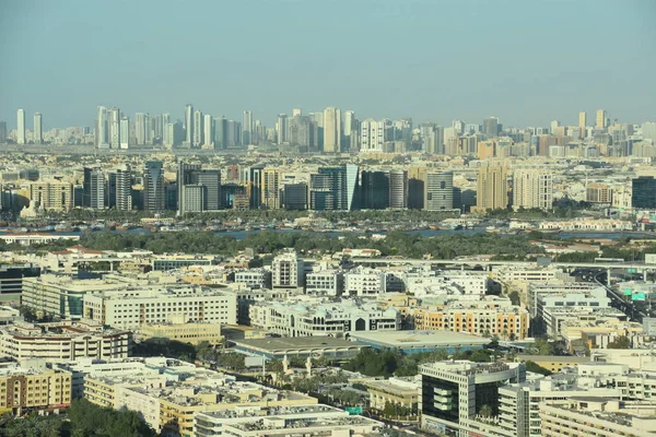 Dubai Émirats Arabes Unis Dec Vue Vieux Dubaï Depuis Pont — Photo