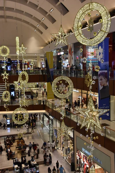 Dubai Emirados Árabes Unidos Dec Decoração Natal Dubai Mall Dubai — Fotografia de Stock