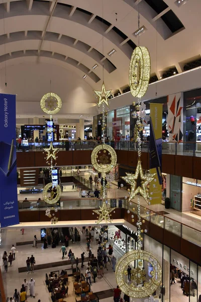 Dubai Emiratos Árabes Unidos Dic Decoración Navideña Dubai Mall Dubai — Foto de Stock