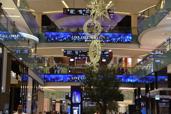 Dubai Émirats Arabes Unis Dec Décor Noël Dubai Mall Dubaï — Photo