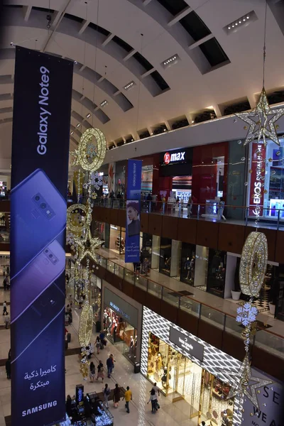 Dubai Uae Dec Christmas Dekor Dubai Mall Dubai Uae Som — Stockfoto