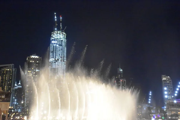 Dubai Uae Dezember Der Dubai Brunnen Dubai Uae Gesehen Dezember — Stockfoto