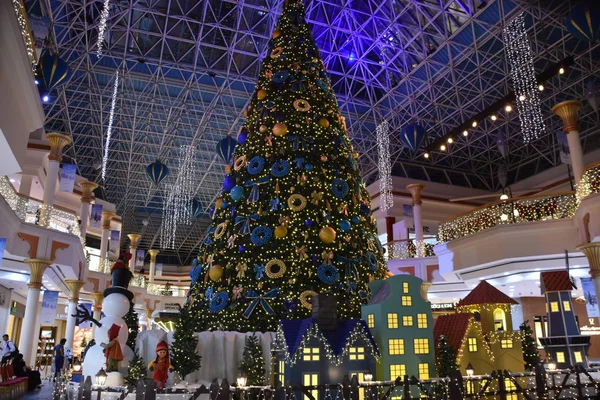 Dubai Emirati Arabi Uniti Dec Decorazioni Natalizie Wafi Mall Dubai — Foto Stock