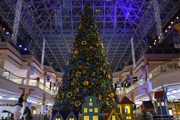 Dubaj Zea Grudzień Dekoracje Świąteczne Wafi Mall Dubaju Zea Jak — Zdjęcie stockowe