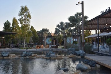 Dubai, Bae - 11 Aralık: La Mer Dubai, Bae, 11 Aralık 2018 tarihinde görüldüğü gibi. Bu Jumeirah alışveriş ve restoranlar ile yeni bir sahil bölgesidir.