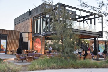 Dubai, Bae - 11 Aralık: La Mer Dubai, Bae, 11 Aralık 2018 tarihinde görüldüğü gibi. Bu Jumeirah alışveriş ve restoranlar ile yeni bir sahil bölgesidir.