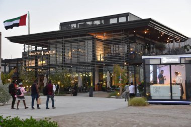 Dubai, Bae - 11 Aralık: La Mer Dubai, Bae, 11 Aralık 2018 tarihinde görüldüğü gibi. Bu Jumeirah alışveriş ve restoranlar ile yeni bir sahil bölgesidir.