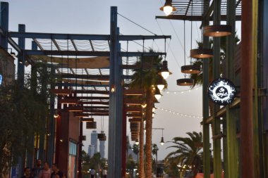 Dubai, Bae - 11 Aralık: La Mer Dubai, Bae, 11 Aralık 2018 tarihinde görüldüğü gibi. Bu Jumeirah alışveriş ve restoranlar ile yeni bir sahil bölgesidir.