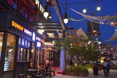 Dubai, Bae - 11 Aralık: La Mer Dubai, Bae, 11 Aralık 2018 tarihinde görüldüğü gibi. Bu Jumeirah alışveriş ve restoranlar ile yeni bir sahil bölgesidir.