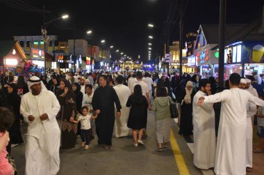 Dubai, Bae - 12 Aralık: Dubai, Bae'deki Global Village, 12 Aralık 2018 tarihinde görüldüğü gibi. Global Village dünyanın en büyük turizm, eğlence ve eğlence projesi olduğu iddia ediliyor.