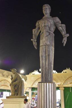 Dubai, Bae - 12 Aralık: 12 Aralık 2018 tarihinde görüldüğü gibi, Dubai, Birleşik Arap Emirlikleri'ndeki Global Village'da Rusya pavyonu. Global Village dünyanın en büyük turizm, eğlence ve eğlence projesi olduğu iddia ediliyor.