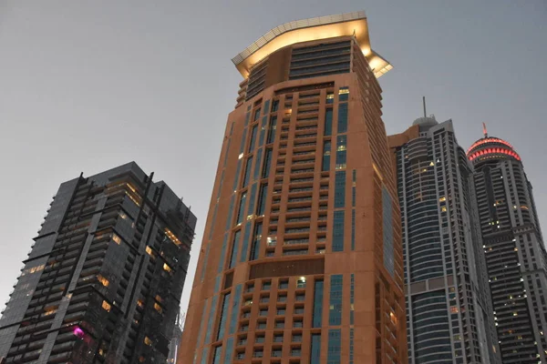 Dubai Émirats Arabes Unis Dec Gratte Ciel Dubai Marina Dubaï — Photo