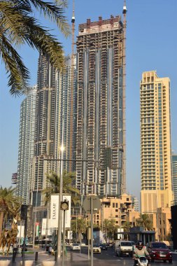 Dubai, Bae - 20 Aralık: Emaar Bulvarı, 20 Aralık 2018 tarihinde görüldüğü gibi Dubai, Birleşik Arap Emirlikleri'nde Şeyh Muhammed Bin Rashid Bulvarı olarak biliniyor.
