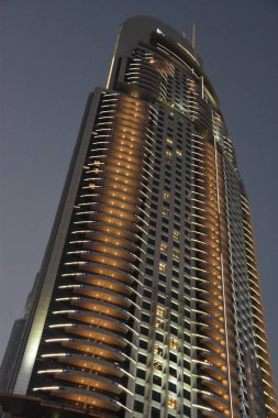 Dubai, Bae - 20 Aralık: 20 Aralık 2018'de görüldüğü gibi, Bae'deki Adres Downtown Dubai. Kule Dubai'nin en yüksek 19..