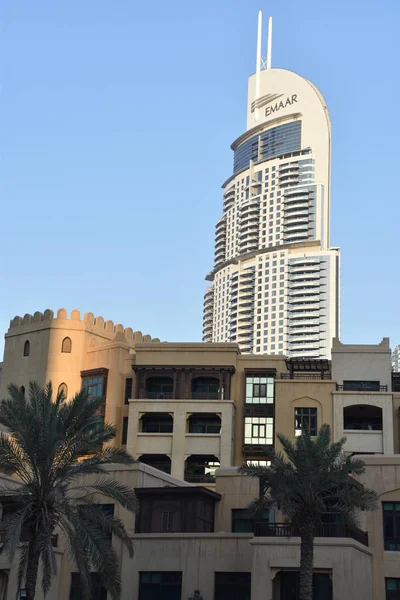 Dubai Uae Dec Emaar Boulevard Most Ismert Sheikh Mohammed Bin — Stock Fotó