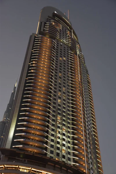 Dubai Emirados Árabes Unidos Dec Address Downtown Dubai Uae Seen — Fotografia de Stock
