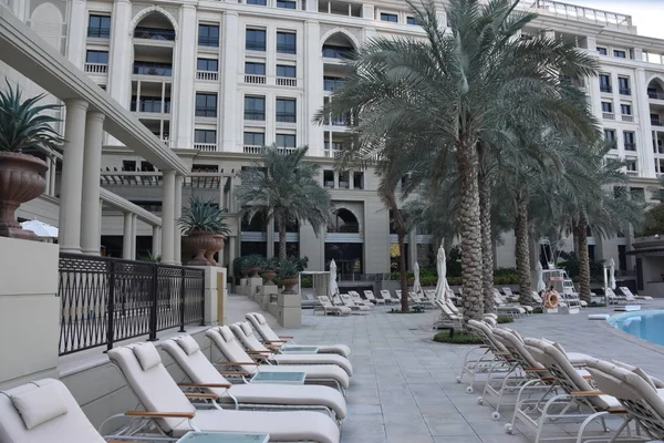 Dubaj Emiráty Dec Bazén Palazzo Versace Honosné Luxusní Hotel Dubaji — Stock fotografie