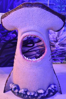 New York, Ny - 6 Ocak: Candytopia In Manhattan, New York, 6 Ocak 2019 tarihinde görüldüğü gibi. Devasa şekerleme lerin birbiriyle kaynaştığı geçici bir sergiydi..